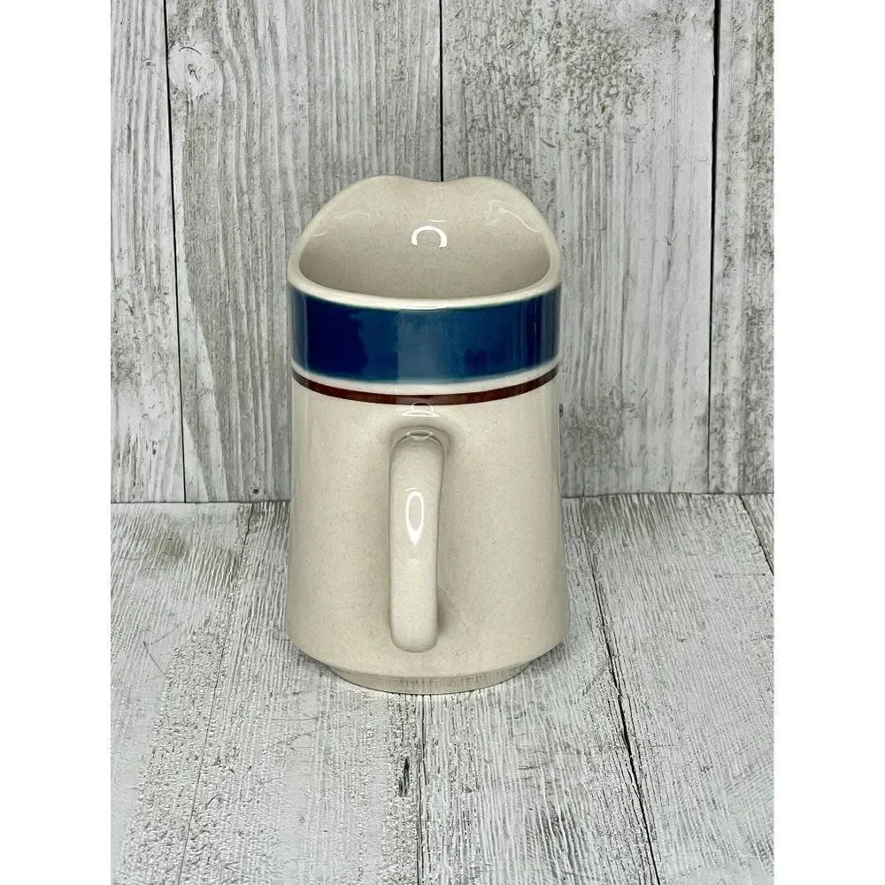 Vintage CAROUSEL STONEWARE 802 BLUE JAPAN Creamer